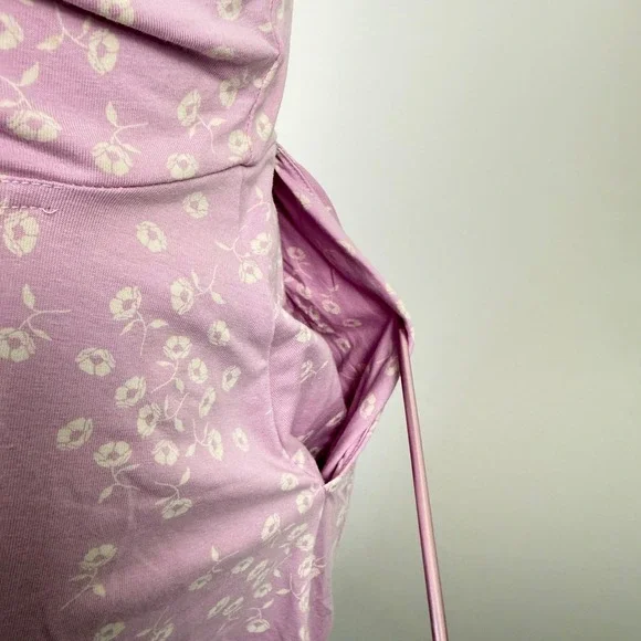 Pact Lilac Floral Tie Back Cutout Sundress XL Cottage Garden Spring Summer - Picture 6 of 10